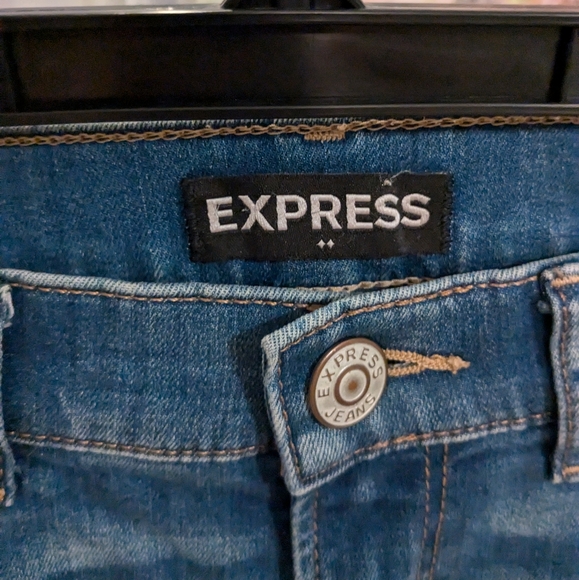 Express Floral Jean Leggings - Picture 6 of 7